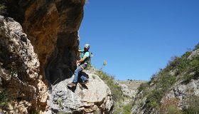 Hier ist dann auch die Crux der Čikola Canyon Ferrata