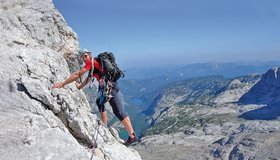 Genusskletterei in der Via Wancchu