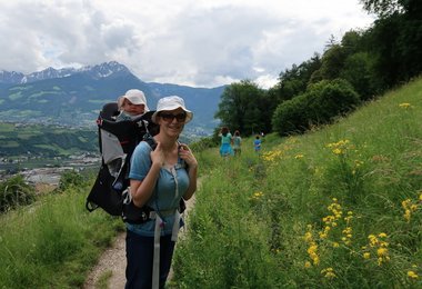 Mit der Osprey Poco Plus am Marlinger Waalweg in den Ortleralpen