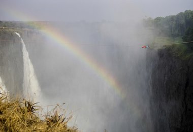 Highline an den Victoria Falls (c) Jacques Marais