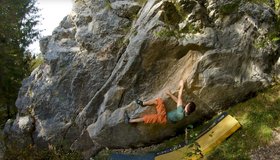 Bouldern am Kanzianiberg (c) Christopher Rogi