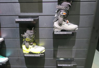 In Grau der Arcteryx Procline Support Boot - M, in Gelb das Damenmodell