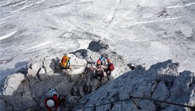 Dachstein Schulter Anstieg  