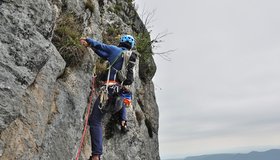 Im oberen Teil der Route Poppitz