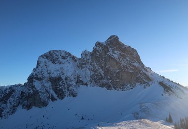 Wieder einmal lockten die Wände des Aggensteins mit guten Bedingungen. Foto F. Miller.