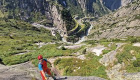 Im oberen Teil  der Via ferrata Diavolo