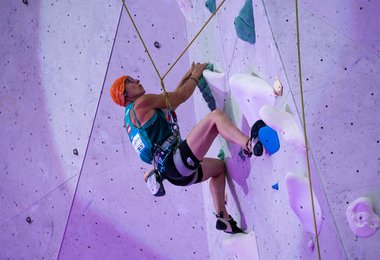 Die  Paraclimbing-Elite bei den Damen Edith Scheinecker