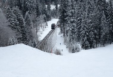 Beim Pistengehen auf der Wurzer-Alm