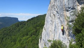 Die Crux, eine kurze Wand (C).