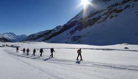 Beginn der Tour entlang des Alpeiner Bachs