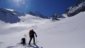 Tolle weite Hänge im oberen Teil des Leitnerkars