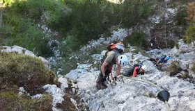 Via Ferrata Češka koča - im oberen Teil