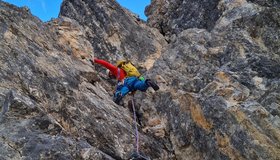 Manuel Gietl in der Route Sorgenfresser 