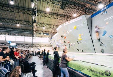 Auch der Bouldercup ist immer bei der Alpinmesse Innsbruck dabei