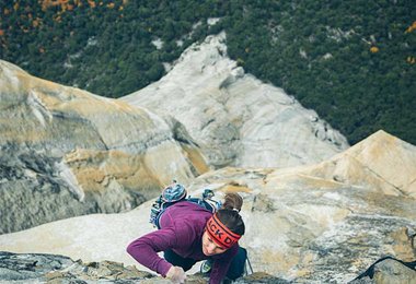 Babsi Zangerl in Freerider (7c+) am El Capitan; Foto: Miya Tsudome