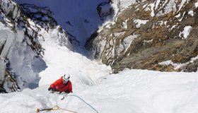 Lukas Pichler in der Route Sonnenkönig