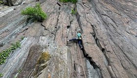 Die zweite Seillänge der Viechele - St. Jakob bei Bozen