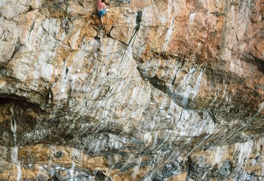 Jakob Schubert und Chris Sharma bei neuen DWS-Projekten auf Mallorca (c) moritz klee
