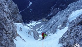 der Route "Himmel und Hölle" (c) Paul Ludemann www.alpinzielplus.com