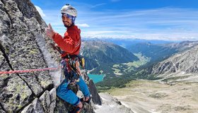 Manuel Gietl in der Route "Zeitlos"