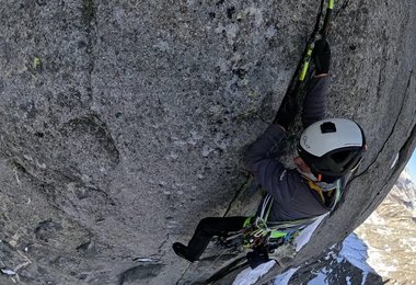 Simon Gietl in der Route Lumina  