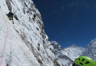 Torok in der Pumori Südostwand