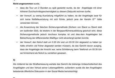 Medieninformation Erfrierungstod am Großglockner Schuldspruch