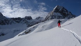 Tolle Stimmung vor dem Acherkogel.