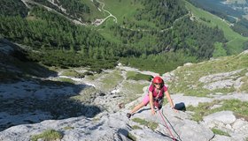 Das Ende der zweiten Seillänge.