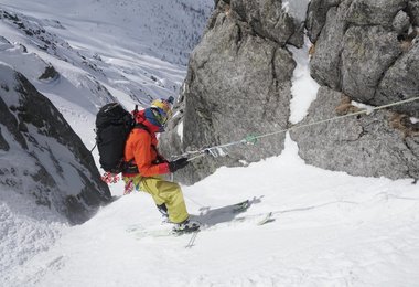 Erstbefahrung Vordere Verdinser Plattenspitze direkte Westwand (c) Stefan Grüner/Daniel Ladurner