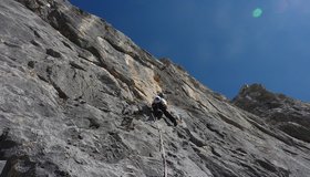 In der Route Olympbionade an den Kellerspitzen