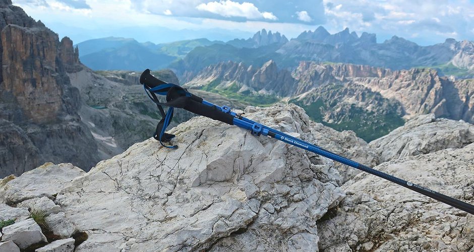 Unterwegs mit den Black Diamond Distance Carbon FLZ Stöcken in den Dolomiten