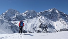 Bei der Abfahrt im Rosimtal