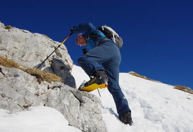 Auch im Fels abseits der Tourenski  - Test La Sportiva Kilo