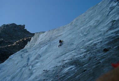 In der Vertainspitpze Nordewand (im August)