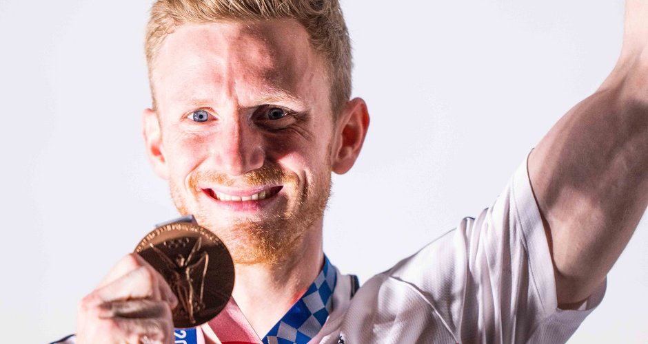 Jakob SCHUBERT of Austria Jakob SCHUBERT of Austria took the bronze medal at the Tokyo 2020 men's Combined final.   © Daniel Gajda/IFSC. 