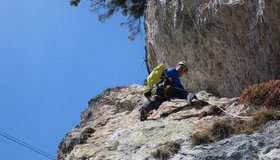 Die Verschneidung in der dritten Seillänge.