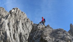 Auf dem Grat - Imster Klettersteig