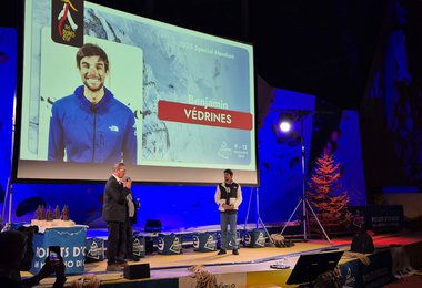 Die Ehrung von Benjamin Védrines (c) Andreas Jentzsch