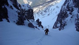 Skitour Koschutnikturm Ost Schlucht 