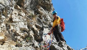 Am Stand nach der 3. Seillänge