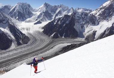 Benjamin Védrines beim Aufstieg auf den Broad Peak (c) Benjamin Védrines  