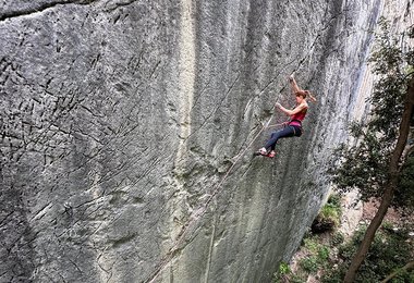 Angelika Rainer in Pungitopo, 8c+ (c)  Jacopo Larcher