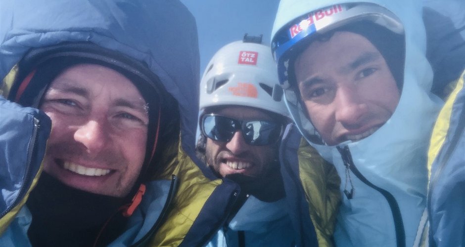 Letztes Selfie von Jess Roskelley, Hansjörg Auer und David Lama © Jess Roskelley