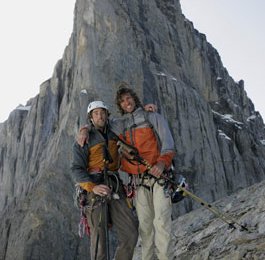 Stefan Glowacz und Markus Dorfleitner vor IHRER Wand. Alle Fotos: Klaus Fengler