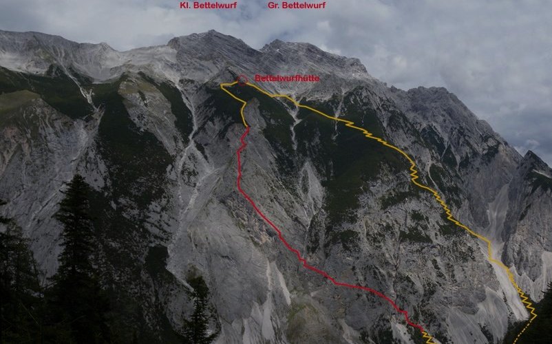 Absamer Klettersteig Bettelwurfhütte