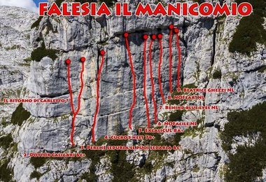 Der Sportklettersektor “Falesia il Manicomio“  