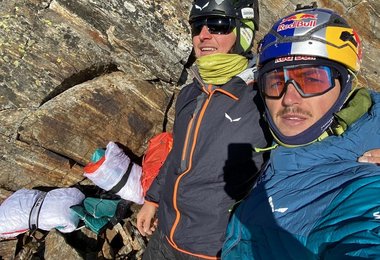 Nach der Erstbegehung der Route Lee an der Rauchkofel Nordwand (c) Simon Gietl