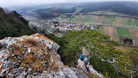 Klettern am Falkensteig