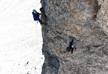 Die Seilschaft Gietl/Gruber in der Route Offline (c) Simon Gietl